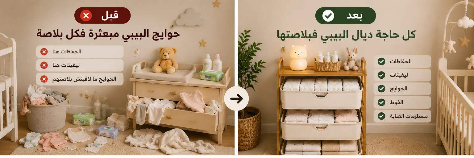 استعمال المنظم في غرفة البيبي