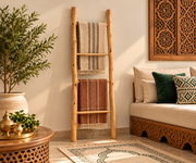 Échelle décorative en bois naturel – 4 barreaux