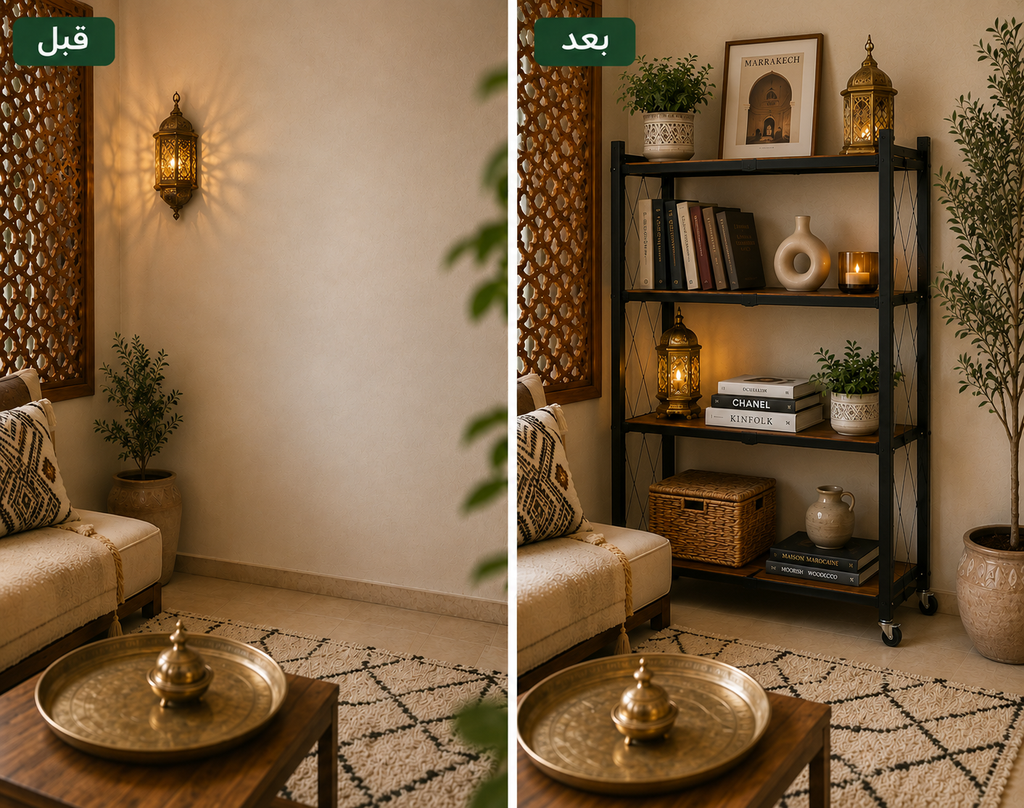 رف قابل للطي بـ 4 طوابق